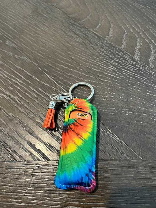 "The Lighter Buddy" Tie Die 2 Design - Vape/Lighter Accessory Keychain #TheSmokingBuddy