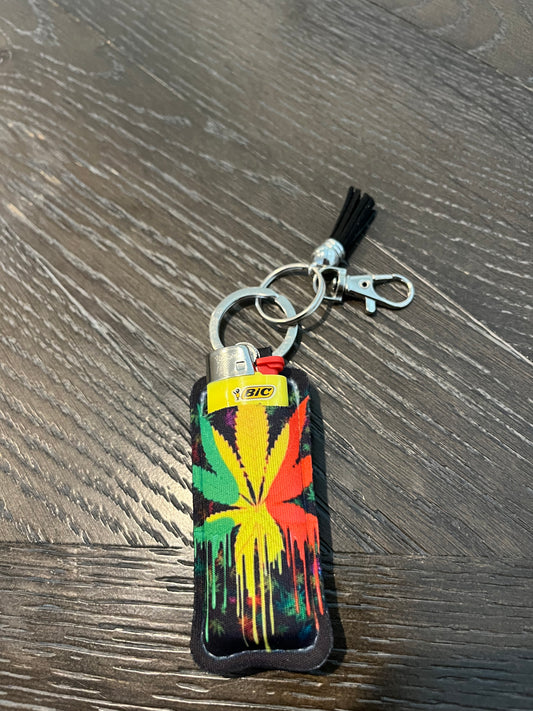 "The Smoking Buddy" Reggae Pot Leaf Design -perfect for Vapes or lighters- #TheSmokingBuddy