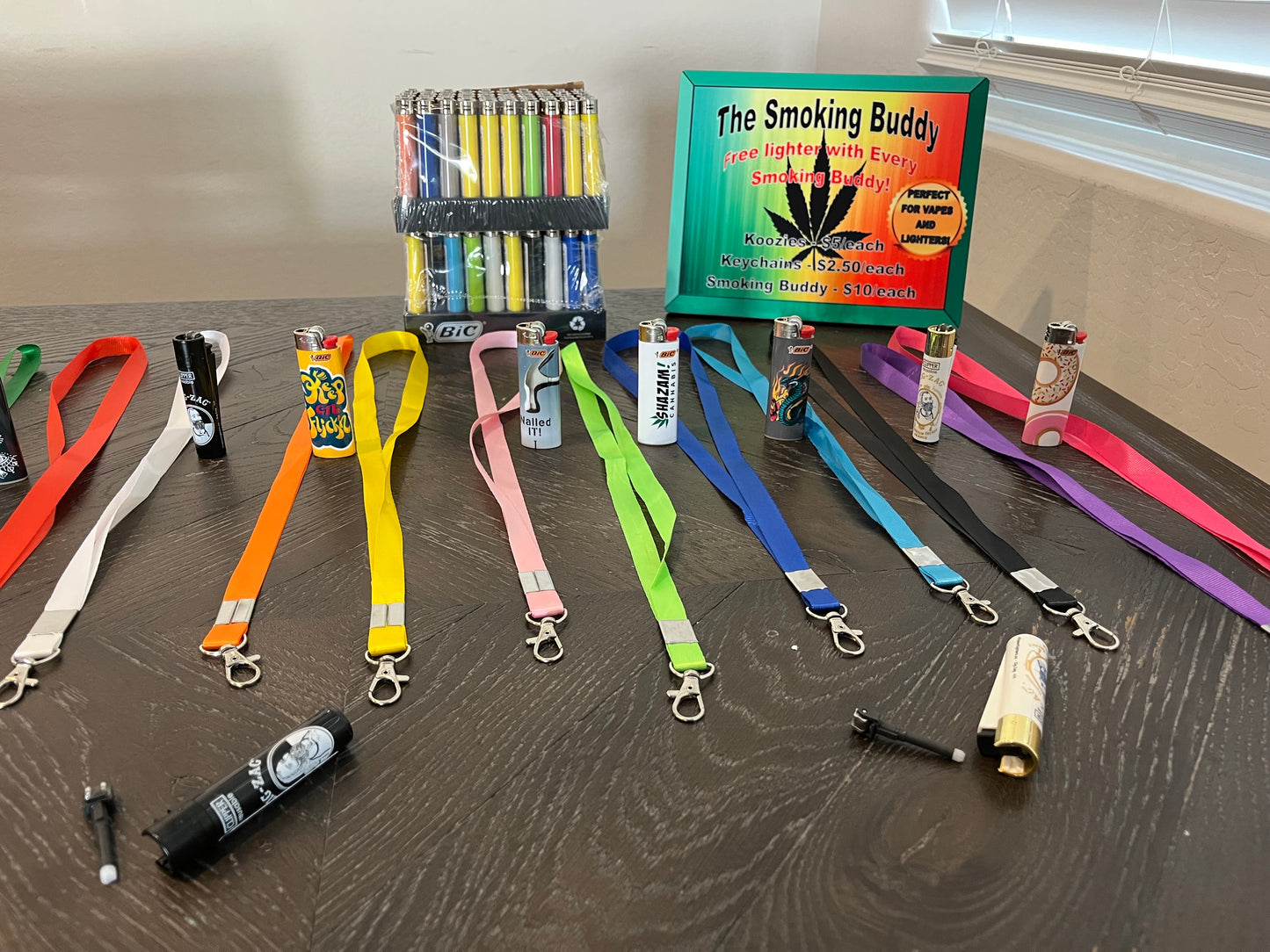 "The Lighter Buddy" Tie Die 2 Design - Vape/Lighter Accessory Keychain #TheSmokingBuddy