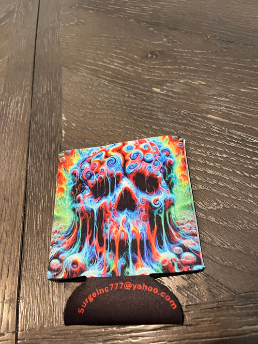 Koozie- Trippy Skull Vs 2 Design