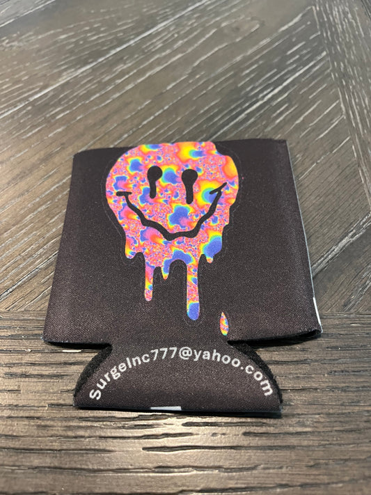 Koozie- Melting Smiley Face Design