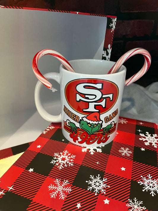 Grinch Niner Gang 49ers Mug- 11oz